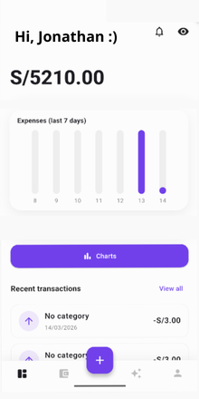 Mockup de Monett en móvil